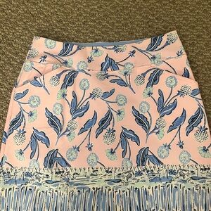 New Lilly Pulitzer Fairway Skort Pink Tropics Tint Par Tee Time 4